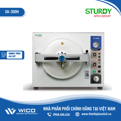 Nồi Hấp Tiệt Trùng Để Bàn 40 Lít Sturdy Đài Loan SA-300H | Sấy Tự Động