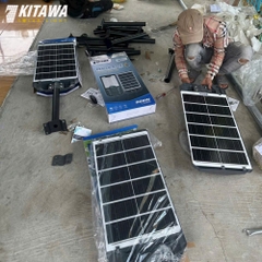 KITAWA lắp đặt 18 đèn đường năng lượng mặt trời LT19.800 tại Cái Bè
