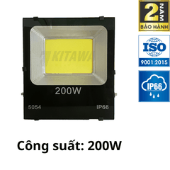 Đèn Pha LED Điện 200W KITAWA Chip LED COB 5054 - AC.DP02.200