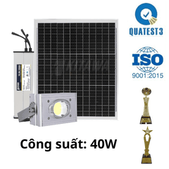 [40W] Đèn Pha COB Năng Lượng Mặt Trời 40W KITAWA - CT.DP02.40