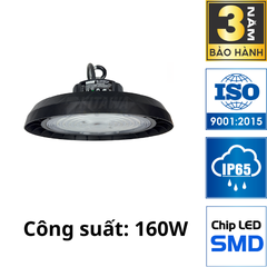 Đèn LED Highbay 160W KITAWA UFO2160A (Điều Chỉnh Công Suất Linh Hoạt)