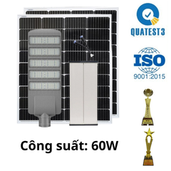Đèn Đường Công Trình Năng Lượng Mặt Trời 60W Chống Nước CT.BC16.60