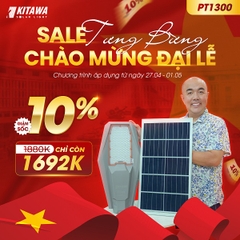 [300W] Đèn Năng Lượng Mặt Trời Phi Thuyền 300W KITAWA PT1300