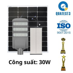 Đèn Đường Công Trình Năng Lượng Mặt Trời 30W Chống Nước CT.BC16.30