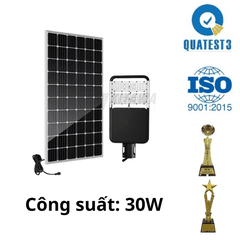 Đèn Đường Công Trình Năng Lượng Mặt Trời 30W CT.BC15.30