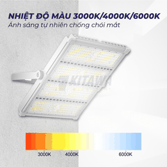 Đèn Pha LED 200W Chip LED Philips Cao Cấp 2 Khoang KITAWA - AC.DP05.200P