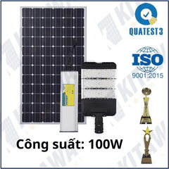 [100W] Đèn bàn chải công trình năng lượng mặt trời Kitawa 100W BCCT109