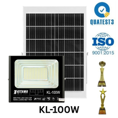 Đèn Pha Năng Lượng Mặt Trời Kitawa 100w Ip67 DP1100 (Đã bao gồm VAT)