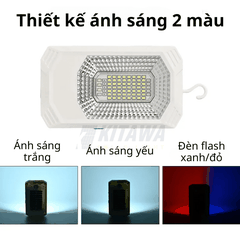 Đèn Cầm Tay Năng Lượng Mặt Trời 30W CT130 Kitawa - Dành Cho Cắm Trại, Leo Núi, Làm Việc Ngoài Trời