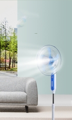 Quạt năng lượng mặt trời Kitawa 25W KQ525 - T màu trắng