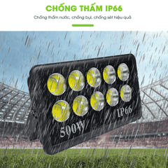 [500W] Đèn Pha LED Điện 500W Chống Chói, Ánh Sáng Trắng AC.DP01.500
