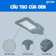 Đèn Đường Công Trình Năng Lượng 1000W Siêu Sáng KITAWA BCCT13.1000