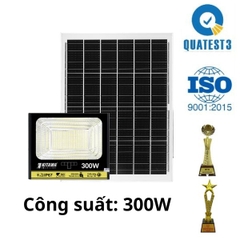 Đèn Pha Năng Lượng Mặt Trời 300W Loại Mới Chip 5054 Chống Nước IP67, Bền 10 Năm- BDP27.300