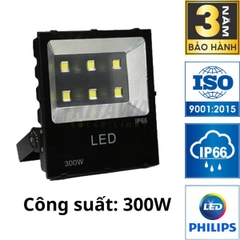 Đèn Pha LED Điện 300W KITAWA Chip LED COB 5054 - AC.DP03.300