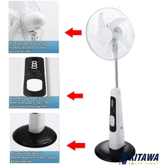 Quạt Tích Điện Năng Lượng Mặt Trời 32W Kitawa KQ832-T