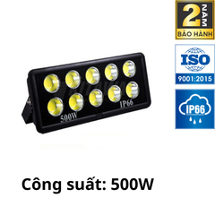 [500W] Đèn Pha LED Điện 500W Chống Chói, Ánh Sáng Trắng AC.DP01.500