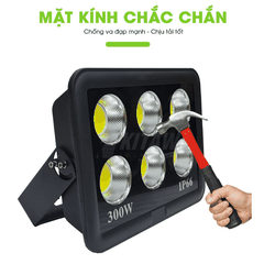 [300W] Đèn Pha LED Điện 300W Chống Chói, Ánh Sáng Trắng AC.DP01.300