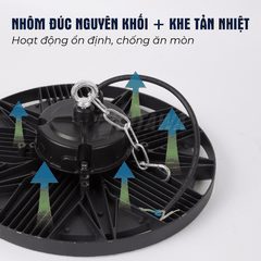 Đèn LED Điện UFO 250W KITAWA Chống Nước IP65 - UFO1250A