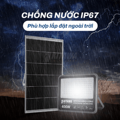 Đèn Pha Năng Lượng Mặt Trời Chống Chói 400W KITAWA - DP19.400