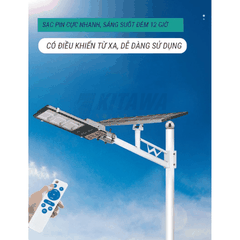 Đèn Đường Năng Lượng Mặt Trời KITAWA Solar Light 300W BC1300