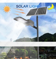 [40W; 100W; 180W] Đèn đường năng lượng mặt trời Kitawa BCCT06