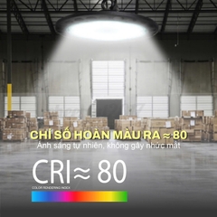 Đèn LED Highbay 100W KITAWA UFO2100A (Điều Chỉnh Công Suất Linh Hoạt)