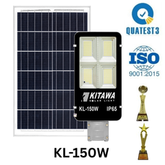 Đèn Đường Năng Lượng Mặt Trời KITAWA Solar Light 150W BC1150 (Đã bao gồm VAT)