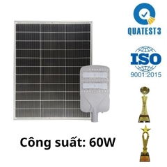 Đèn Đường Công Trình Năng Lượng Mặt Trời 60W BCDT9.60 Chống Nước Bền Bỉ