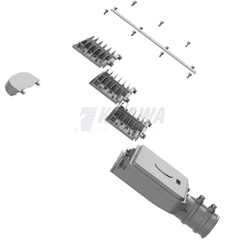 [120W] Đèn Bàn Chải Công Trình Năng Lượng Mặt Trời 120W Kitawa CT.BC09.120