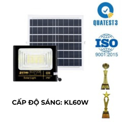 Đèn Pha Năng Lượng Mặt Trời Kitawa 60W IP67 DP160 (Đã bao gồm VAT)
