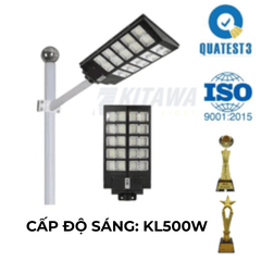 Đèn Đường Năng Lượng Mặt Trời Liền Thể 2 Cánh Kitawa 500W LT5500
