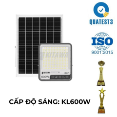Đèn Pha Chống Chói Năng Lượng Mặt Trời 600W Công Nghệ Mới KITAWA - DP11A.600