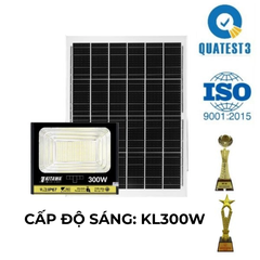 Đèn Pha Năng Lượng Mặt Trời 300W Loại Mới Chip 5054 Chống Nước IP67, Bền 10 Năm- BDP27.300
