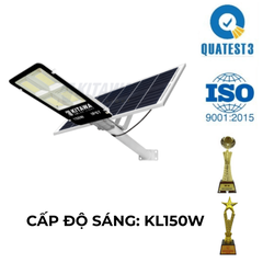 Đèn Đường Năng Lượng Mặt Trời KITAWA Solar Light 150W BC1150 (Đã bao gồm VAT)