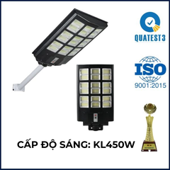 Đèn đường năng lượng mặt trời liền thể 450W KITAWA LT12450