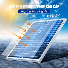 Quạt Đứng Năng Lượng Mặt Trời 20W Màu Trắng 16 inch