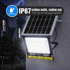 Đèn Pha Năng Lượng Mặt Trời 300W Loại Mới Chip 5054 Chống Nước IP67, Bền 10 Năm- BDP27.300