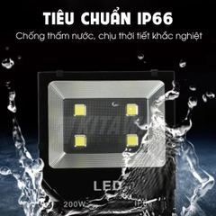Đèn Pha LED Điện 150W KITAWA Chip LED COB 5054 - AC.DP03.150