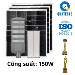 Đèn Đường Công Trình Năng Lượng Mặt Trời 150W Chống Nước CT.BC16.150