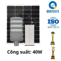 Đèn Đường Công Trình Năng Lượng Mặt Trời 40W Chống Nước CT.BC16.40