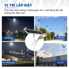 Đèn Đường Công Trình Năng Lượng Mặt Trời 1000W Cao Cấp BCDT61000