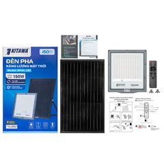 Đèn Pha Năng Lượng Mặt Trời 150W Siêu Sáng - DP24B.150 (Đã bao gồm VAT)