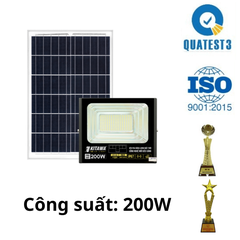 Đèn Pha Năng Lượng Mặt Trời 200W Lite BDP26.200 KITAWA Chống Nước IP67