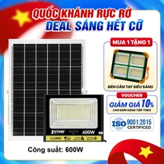 Đèn Pha Năng Lượng Mặt Trời 600W Chống Nước IP67 - BDP27.600
