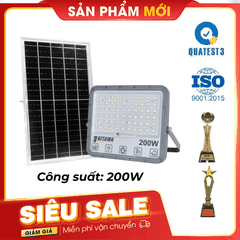 Đèn Pha Chống Chói Năng Lượng Mặt Trời 200W KITAWA - DP15.200 (Đã bao gồm VAT)