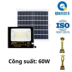 Đèn Pha Năng Lượng Mặt Trời Kitawa 60W IP67 DP160 (Đã bao gồm VAT)