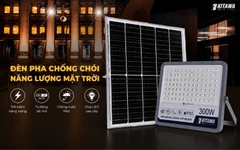 Đèn Pha Năng Lượng Mặt Trời 300W Chống Chói, Đạt Chuẩn IP65 FL1300