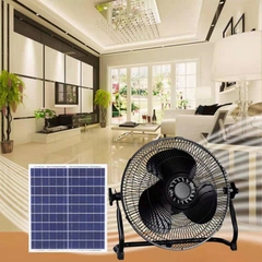 Quạt Năng Lượng Mặt Trời Màu Đen Kitawa 15W KQ115