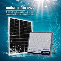 Đèn Pha Năng Lượng Mặt Trời 400W Chống Chói, Đạt Chuẩn IP65 FL1400