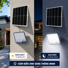 Đèn Pha Năng Lượng Mặt Trời 400W Chống Chói, Đạt Chuẩn IP65 FL1400